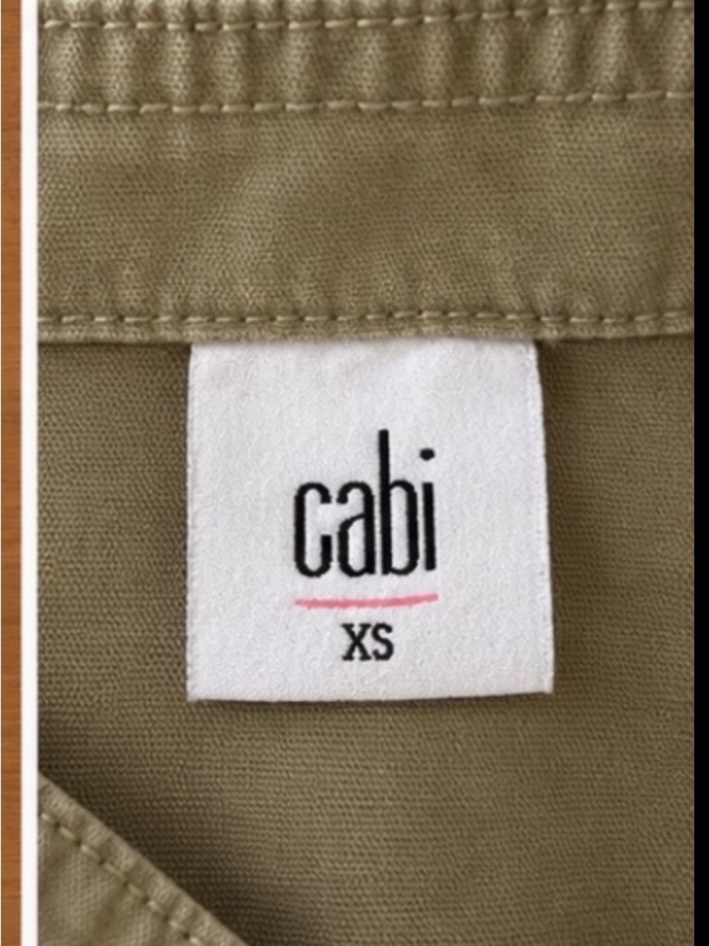 CAbi Olive Utility Button-Front Jacket - Picture 3 of 3